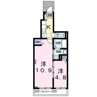 ソレイユ妙峠【1階】の間取り