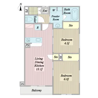 ハルメゾン【2階】の間取り