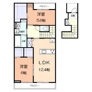プレマヒルズ【2階】の間取り