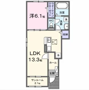 サンライズ久沢【2階】の間取り
