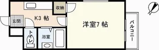 フルリール宮島口【3階】の間取り