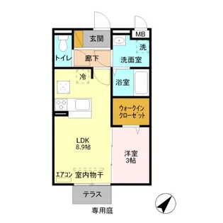 ロイヤルビュー【1階】の間取り