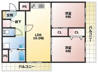 グランボア【5階】の間取り