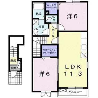アルカンシエル【2階】の間取り
