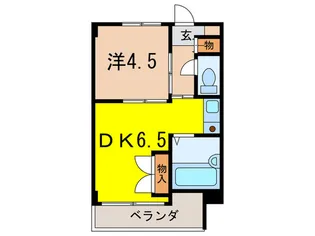 リバーサイド夙川【1階】の間取り