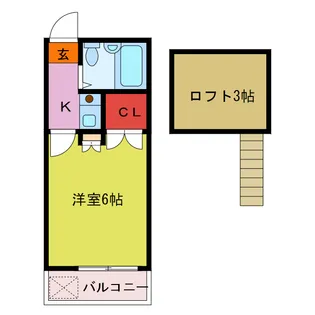 カーサビアンカ鶴ヶ島【2階】の間取り