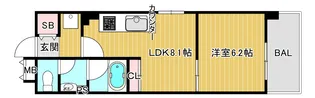 コンソラーレ東野田【10階】の間取り