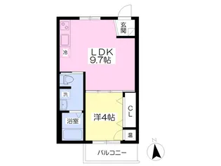 パークテラス住吉公園【3階】の間取り
