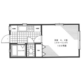 ルーブル烏山【1階】の間取り