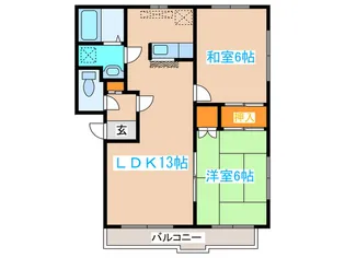 グランドパレスM16【1階】の間取り
