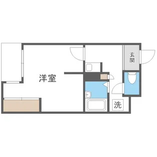 CANVASSすすきの【4階】の間取り