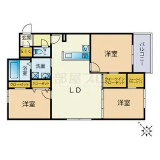 porte-bonheurII(ポルトボヌールII)【4階】の間取り