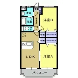 グリーンヒルズ【1階】の間取り