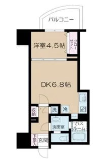 アクシア新宿御苑【7階】の間取り