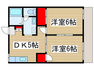 メゾンかしわ【1階】の間取り