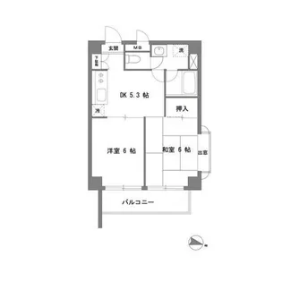 ラフォーレ江北【2階】の間取り