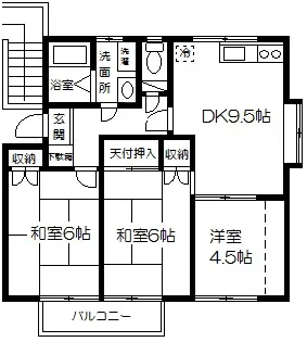 ミントハウス【1階】の間取り