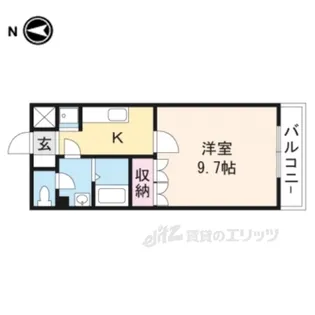 ラ・メゾン・アンジュ【1階】の間取り