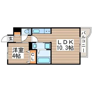 THE IoT Haranomachi α【1階】の間取り