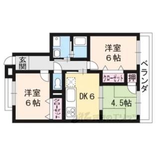 ファインビュー石山【3階】の間取り