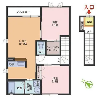 ルミエール【2階】の間取り