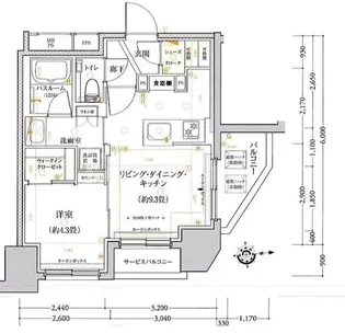 クリオ西日暮里ブライトマークス【7階】の間取り