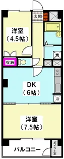 大井町ハイツ【1階】の間取り