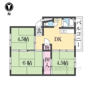 伊丹鴻池第6団地9号棟【3階】の間取り