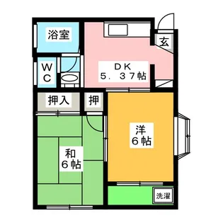 アパルトK【1階】の間取り