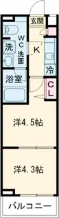 ARCOBALENO KITA-AYASE【3階】の間取り
