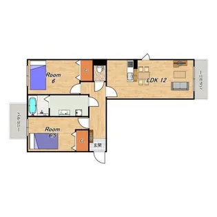 clochette arbre(クロシェットアルブル)【2階】の間取り