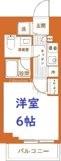 ラヴェニール横浜蒔田【5階】の間取り
