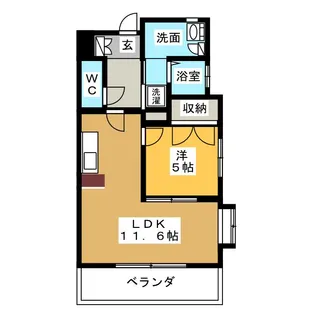 ミレニアム【3階】の間取り