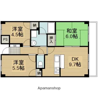 ライフレジェンド扇町【5階】の間取り