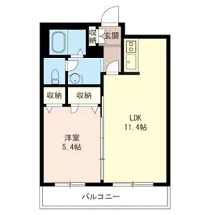 コスモパレス【1階】の間取り
