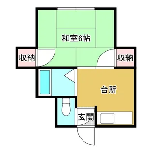 上村荘 1【2階】の間取り