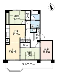 UR大幸東【13階】の間取り