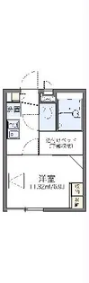 レオパレスはなみずき【2階】の間取り