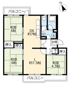 UR押草【2階】の間取り