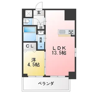 axis.LS【4階】の間取り