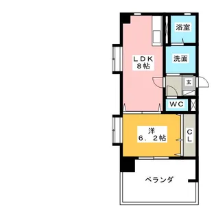 PLATINUM 【プラティナム】【2階】の間取り