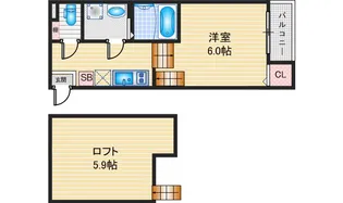 ハーモニーテラス原IV【2階】の間取り