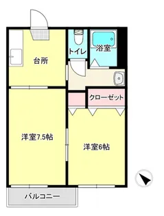 ベルテック武蔵野台 A棟【2階】の間取り