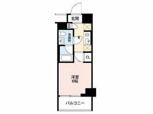 プラウドフラット蒲田II【12階】の間取り