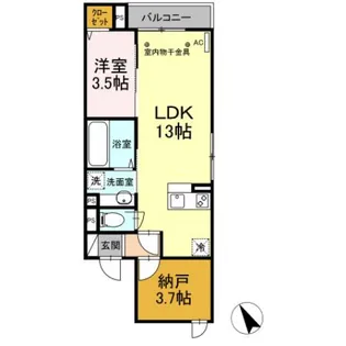 CASAニックスIV【2階】の間取り