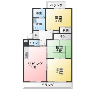 サニーコート岩倉【2階】の間取り