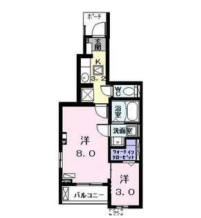 アーバンハイツA【1階】の間取り