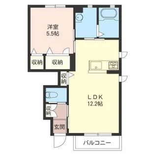 プロモントワール【1階】の間取り