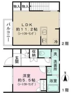 プリモ赤堤の間取り