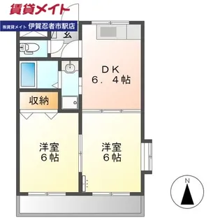 サンフラワーA【1階】の間取り